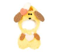 ARTST 17cm Dolls Clothes Set, Cute Plush Animal Style Clothing Soft Doll Outfits Toy Costume Accessories - Head Cover, Plush Jumpsuit - Birthday Holiday Collectors Gifts(No Doll) (Yellow)