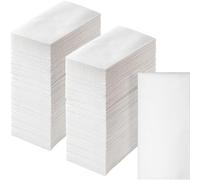Artstyle Disposable Hand Towels for Bathroom, White Linen-Feel Guest Towels, Soft and Absorbent Dinner Paper Napkins, 12-inch x 17-inch, 500 ct.