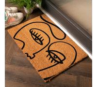 Artsy Doormats Abstract Line Art Eyes Doormat
