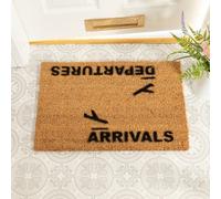 Artsy Doormats Arrivals And Departures Doormat