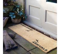 Artsy Doormats Arrivals Departures Coir Doormat (120 X 40Cm)
