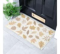 Artsy Doormats Autumn Neutral Leaves Indoor Outdoor Doormat (70 X 40Cm)
