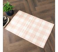 Artsy Doormats Beige Check Pattern Bottom Layer Mat
