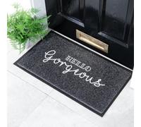 Artsy Doormats Black Hello Gorgeous Doormat (70 X 40Cm)