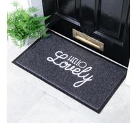 Artsy Doormats Black Hello Lovely Doormat (70 X 40Cm)