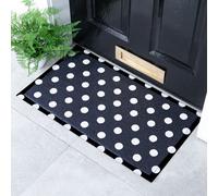 Artsy Doormats Black Polka Dot Indoor Outdoor Doormat (70 X 40Cm)