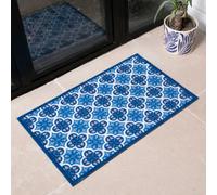 Artsy Doormats Blue Mosaic Tile Indoor Washable Doormat