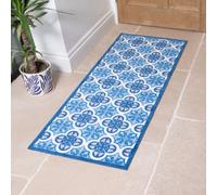 Artsy Doormats Blue Mosaic Tile Indoor Washable Doormat