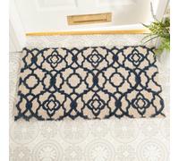 Artsy Doormats Blue Trellis Large Doormat - 75 X 45Cm