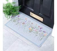 Artsy Doormats Blue Wild Flowers Doormat (90 X 60Cm)