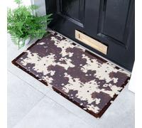 Artsy Doormats Brown Cow Print Indoor Outdoor Mat