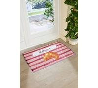 Artsy Doormats Croissant Bonjour Indoor Outdoor Doormat