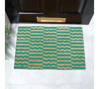 Artsy Doormats Elizabeth Olwen Green Wave Coir Doormat (60X40Cm)