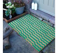 Artsy Doormats Elizabeth Olwen Green Wave Coir Doormat (90X60Cm)