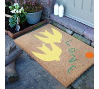 Artsy Doormats Elizabeth Olwen Swan Love Coir Doormat (90X60Cm)