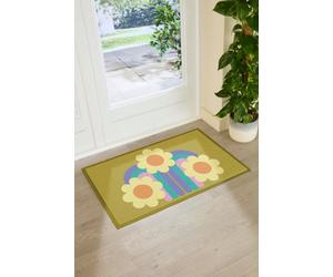 Artsy Doormats Elizabeth Olwen Three Flowers Indoor/outdoor Doormat (90X60Cm)