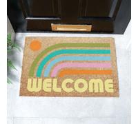 Artsy Doormats Elizabeth Olwen Welcome Rainbow Coir Doormat (60X40Cm)