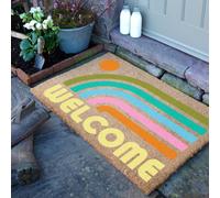 Artsy Doormats Elizabeth Olwen Welcome Rainbow Coir Doormat (90X60Cm)