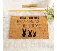 Artsy Doormats Forget The Dog, Beware Of The Kids Doormat
