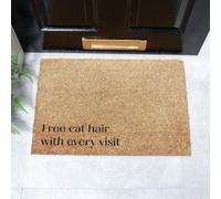 Artsy Doormats Free Cat Hair With Every Visit Coir Doormat (60 X 40Cm)