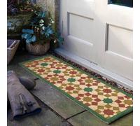 Artsy Doormats Green Moroccan Tile Pattern Doormat (120 X 40Cm)