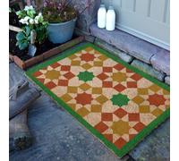 Artsy Doormats Green Moroccan Tile Pattern Doormat (90 X 60Cm)