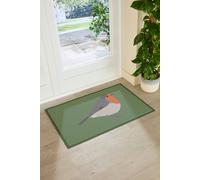 Artsy Doormats Green Robin Doormat (90 X 60Cm)