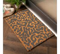 Artsy Doormats Grey Abstract Blobs Pattern Doormat