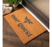Artsy Doormats Grey Be 'bee' Our Guest Doormat