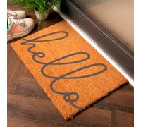 Artsy Doormats Grey Big Hello Scribble Doormat