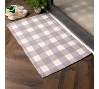 Artsy Doormats Grey Check Pattern Bottom Layer Mat