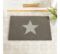 Artsy Doormats Grey Glitter Star Doormat - Regular 60X40Cm