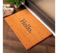 Artsy Doormats Grey Modern Hello Dot Doormat