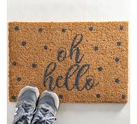 Artsy Doormats Grey Oh Hello Doormat - Regular