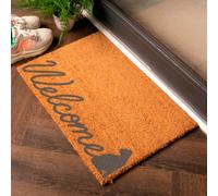 Artsy Doormats Grey Welcome Scribble Cat Doormat