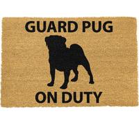 Artsy Doormats Guard Pug Doormat - Regular 60X40Cm