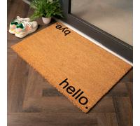 Artsy Doormats Hello Bye Country Size Coir Doormat