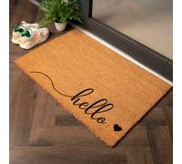 Artsy Doormats Hello Heart Country Size Coir Doormat