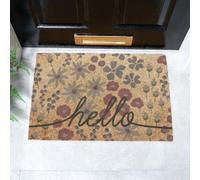 Artsy Doormats Hello Scribbly Floral Doormat (60 X 40Cm)