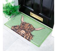 Artsy Doormats Highland Cow Indoor Outdoor Doormat