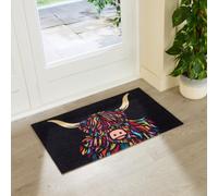 Artsy Doormats Highland Cow Indoor Washable Doormat 80X50Cm