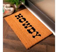 Artsy Doormats Humorous Cowboy Howdy Text Doormat