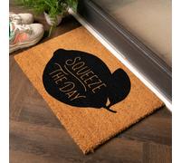 Artsy Doormats Humorous Squeeze The Day Doormat