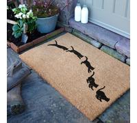 Artsy Doormats Jumping Cats Doormat (90 X 60Cm)