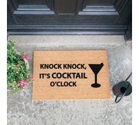 Artsy Doormats Knock Knock It's Cocktail O'clock Doormat