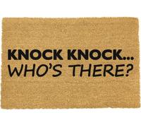 Artsy Doormats Knock Knock Who's There Doormat