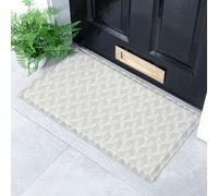 Artsy Doormats Leaf Chevron Sage Green Indoor Outdoor Doormat (70 X 40Cm)
