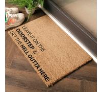 Artsy Doormats Leave It On The Doorstep & Get The Hell Outta Here Doormat