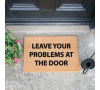 Artsy Doormats Leave Your Problems At The Door Doormat