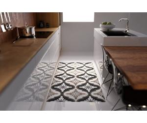 Artsy Doormats Maroc Black Vinyl Floor Mat 67X145Cm